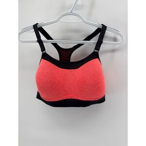 Champion Active Women Sports Bra CoralBlack Racerback High Impact Support Size M
